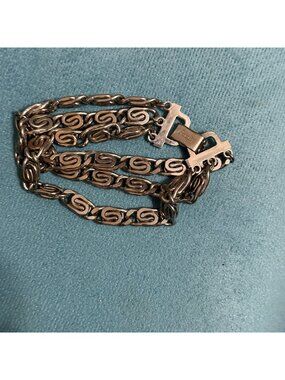 Vintage Barclay Bracelet 3 Strand Silver Tone Spiral Boho